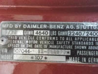 1972 Mercedes-Benz 450 SL for sale in Cadillac, Michigan (ID-48392)